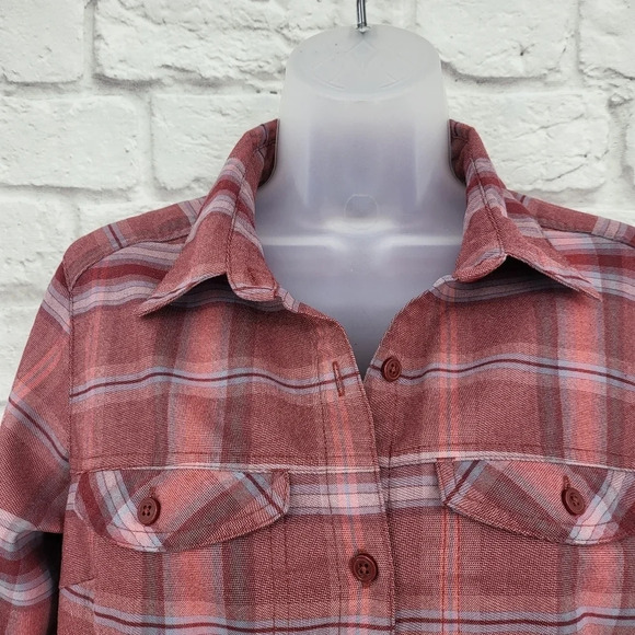 COLUMBIA Silver Ridge Long Sleeve Flannel Button Up Shirt Size Small - Picture 2 of 15